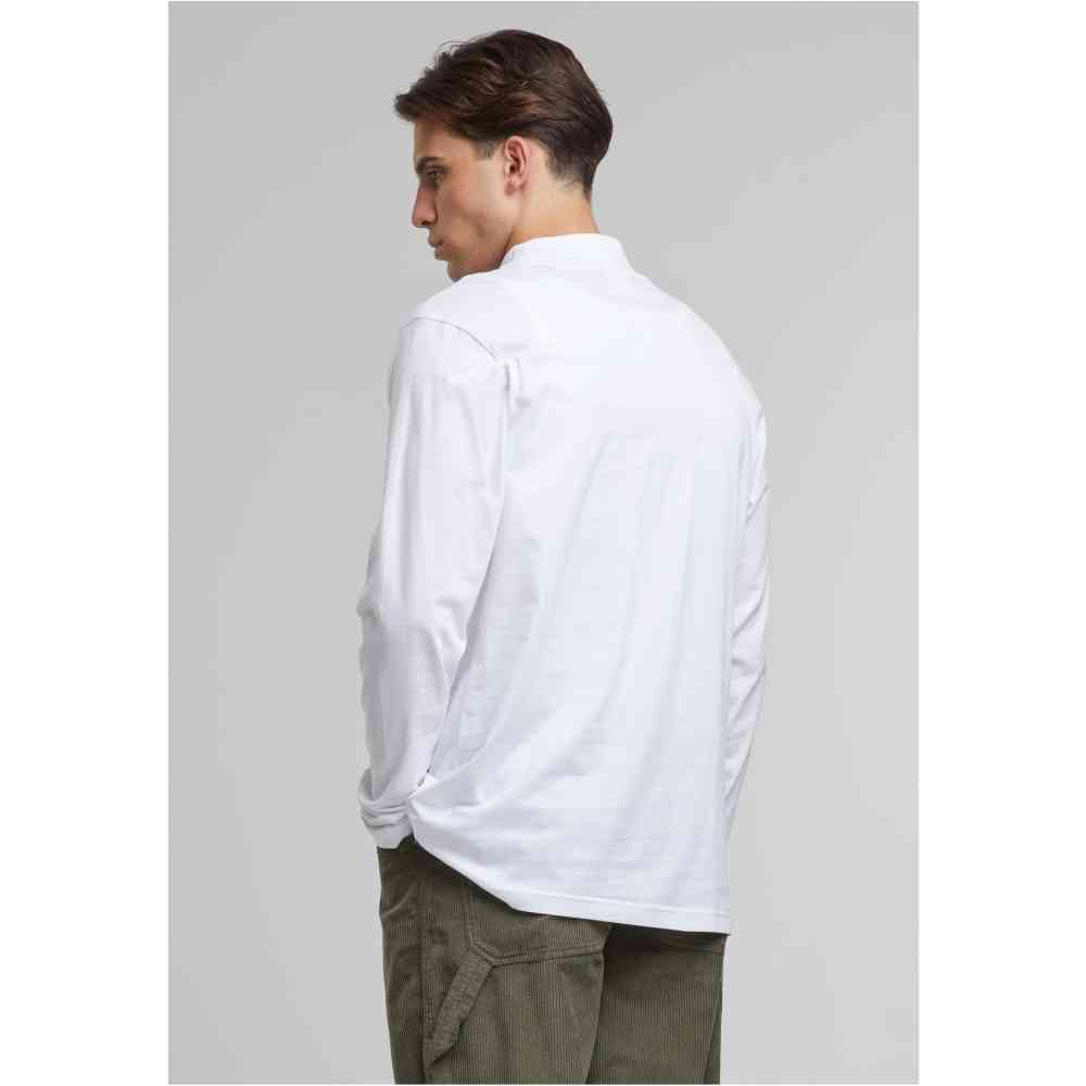 Urban Classics - Mock Neck Longsleeve shirt - Wit